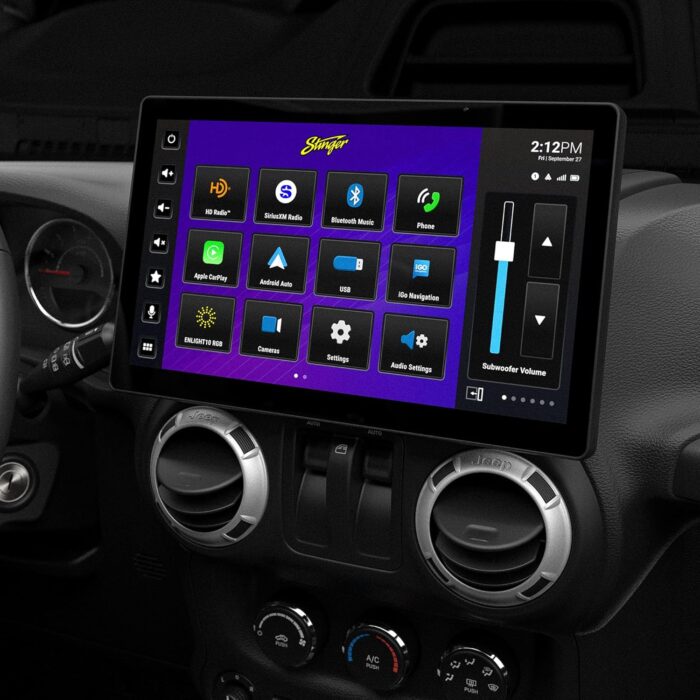 Stinger HORIZON12 12.8" Universal Car Stereo 1080p Full HD Vertical Tesla-Style or Horizontal Touchscreen Radio + DM-810 8x10 Channel Matrix Digital Signal Processor (DSP) - Image 8